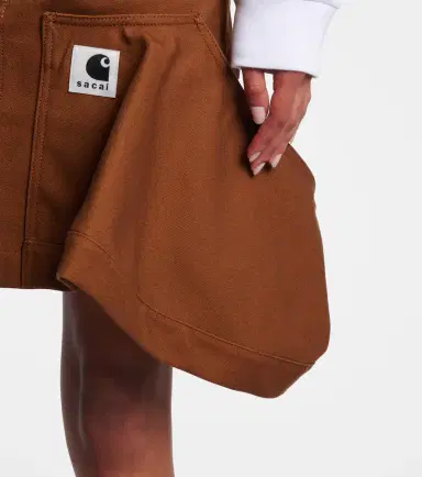 Sacai x Carhartt cotton canvas miniskirt | Thumbnail 4 Sacai x Carhartt cotton canvas miniskirt | Thumbnail 4