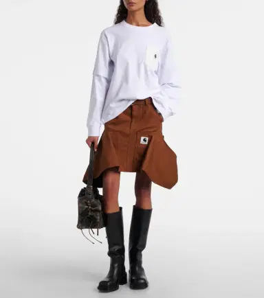 Sacai x Carhartt cotton canvas miniskirt | Thumbnail 5 Sacai x Carhartt cotton canvas miniskirt | Thumbnail 5