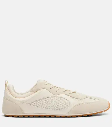 Tory Burch Field suede and leather-trimmed sneakers | Thumbnail 3