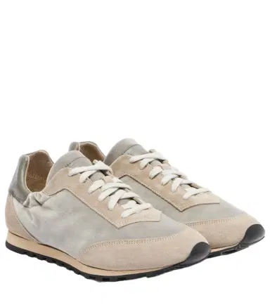 Le Monde Béryl Le Monde Béryl Slim Runner velvet and suede sneakers | Thumbnail 1 Le Monde Béryl Le Monde Béryl Slim Runner velvet and suede sneakers | Thumbnail 1