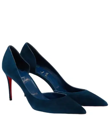 Christian Louboutin Iriza 85 suede d'Orsay pumps | Thumbnail 1 Christian Louboutin Iriza 85 suede d'Orsay pumps | Thumbnail 1