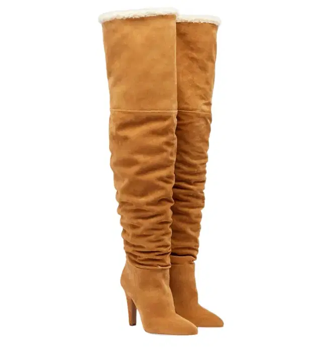 Paris Texas Elsa 100 suede over-the-knee boots