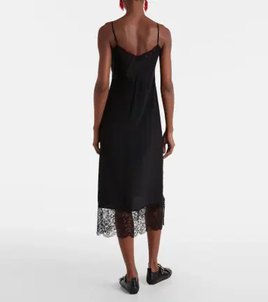 Simone Rocha Lace-trimmed satin slip dress | Thumbnail 2 Simone Rocha Lace-trimmed satin slip dress | Thumbnail 2