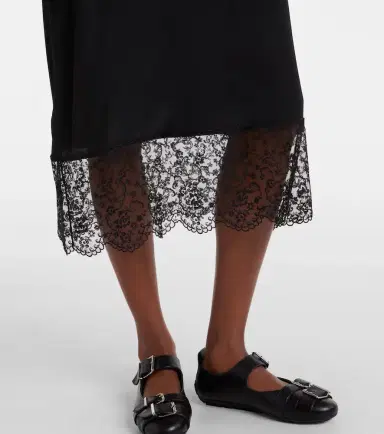 Simone Rocha Lace-trimmed satin slip dress | Thumbnail 3 Simone Rocha Lace-trimmed satin slip dress | Thumbnail 3