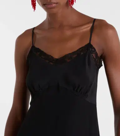 Simone Rocha Lace-trimmed satin slip dress | Thumbnail 4 Simone Rocha Lace-trimmed satin slip dress | Thumbnail 4