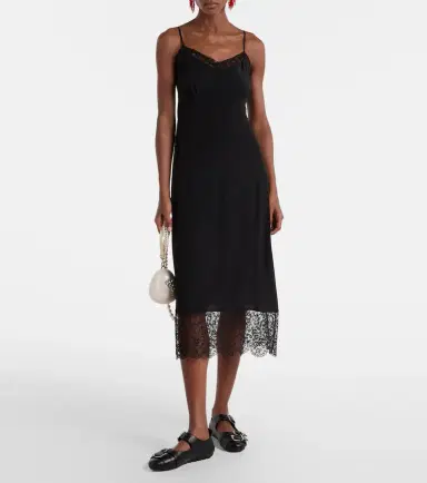 Simone Rocha Lace-trimmed satin slip dress | Thumbnail 5 Simone Rocha Lace-trimmed satin slip dress | Thumbnail 5