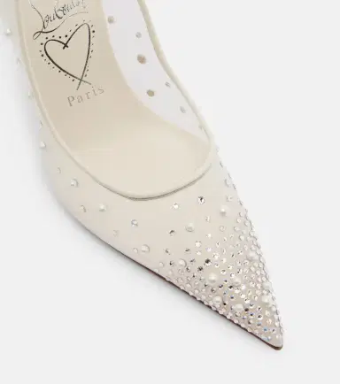 Christian Louboutin Miss Z Degrastrass Perla 100 mesh pumps | Thumbnail 2