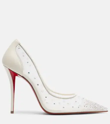 Christian Louboutin Miss Z Degrastrass Perla 100 mesh pumps | Thumbnail 3
