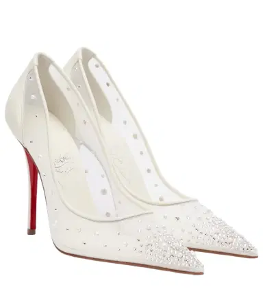 Christian Louboutin Miss Z Degrastrass Perla 100 mesh pumps | Thumbnail 1