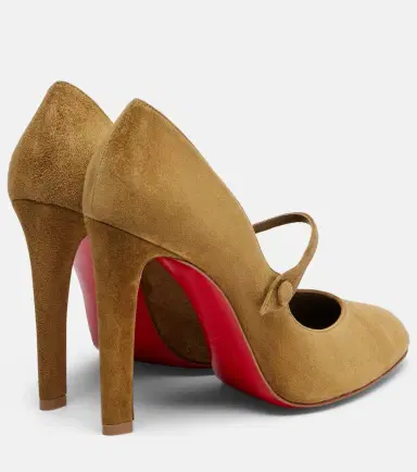 Christian Louboutin Mary Fannylove 100 suede pumps | Thumbnail 3