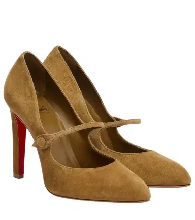 Christian Louboutin Mary Fannylove 100 suede pumps | Thumbnail 1