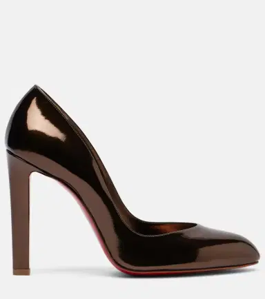 Christian Louboutin Fannylove 100 metallic leather pumps | Thumbnail 2