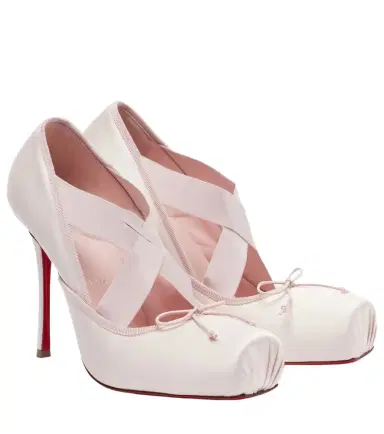Christian Louboutin Cassiastic 100 crêpe satin pumps | Thumbnail 1 Christian Louboutin Cassiastic 100 crêpe satin pumps | Thumbnail 1