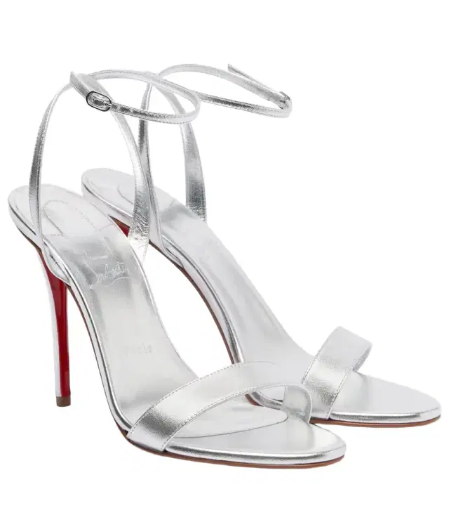Christian Louboutin Miss Z 100 metallic leather sandals