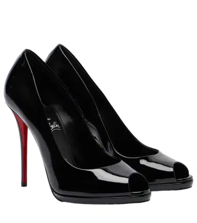 Christian Louboutin Lady Z patent leather peep-toe pumps | Thumbnail 1 Christian Louboutin Lady Z patent leather peep-toe pumps | Thumbnail 1