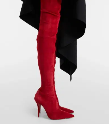 Christian Louboutin Miss Z 100 suede over-the-knee boots | Thumbnail 6