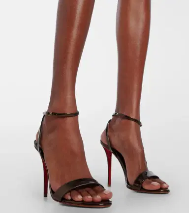 Christian Louboutin Miss Z 100 mirrored leather sandals | Thumbnail 6