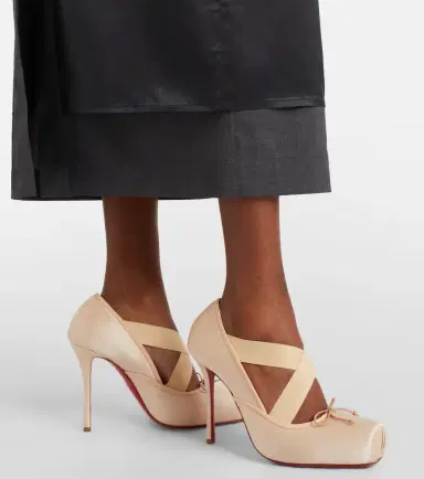 Christian Louboutin Cassiasticina satin pumps | Thumbnail 6
