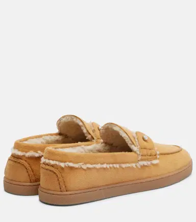 Christian Louboutin Chambeliboat shearling-trimmed slip-on shoes | Thumbnail 2