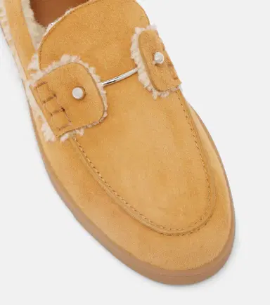 Christian Louboutin Chambeliboat shearling-trimmed slip-on shoes | Thumbnail 4