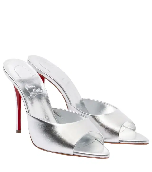 Miss Z 100 metallic leather mules