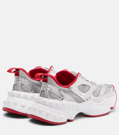 Christian Louboutin So Flo leather-trimmed sneakers | Thumbnail 2