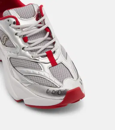 Christian Louboutin So Flo leather-trimmed sneakers | Thumbnail 4