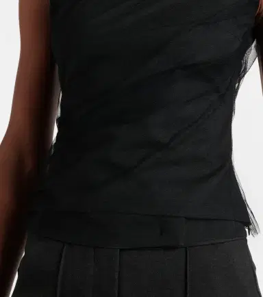 Dorothee Schumacher Draped tulle top | Thumbnail 3