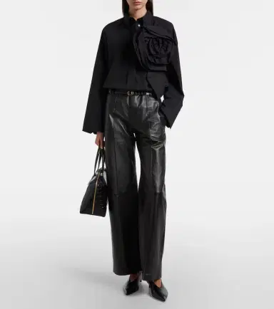Dorothee Schumacher Floral-appliqué oversized cotton-blend shirt | Thumbnail 2 Dorothee Schumacher Floral-appliqué oversized cotton-blend shirt | Thumbnail 2