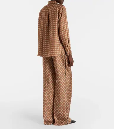 Dorothee Schumacher Graphic Dreams printed silk twill palazzo pants | Thumbnail 5 Dorothee Schumacher Graphic Dreams printed silk twill palazzo pants | Thumbnail 5
