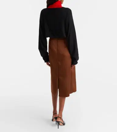 Dorothee Schumacher Shiny Statement high-rise duchesse pencil skirt | Thumbnail 3 Dorothee Schumacher Shiny Statement high-rise duchesse pencil skirt | Thumbnail 3