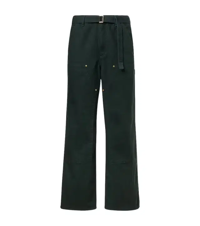 x Carhatt belted cotton straight pants