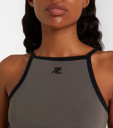 Courrèges Courrèges Logo cotton tank top | Thumbnail 4