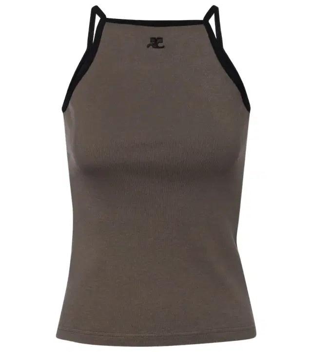 Courreges Courrèges Logo cotton tank top