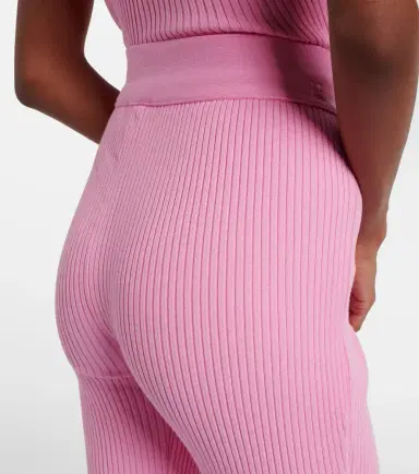 Courrèges Courrèges Belted ribbed-knit capri pants | Thumbnail 5 Courrèges Courrèges Belted ribbed-knit capri pants | Thumbnail 5