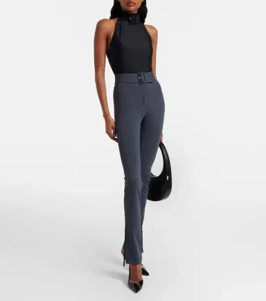Courrèges Courrèges Buckle-detail crepé bodysuit | Thumbnail 2