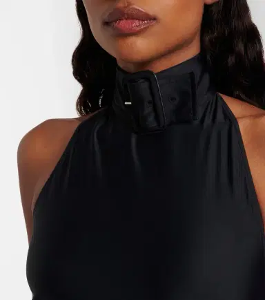 Courrèges Courrèges Buckle-detail crepé bodysuit | Thumbnail 3