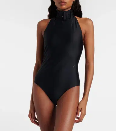 Courrèges Courrèges Buckle-detail crepé bodysuit | Thumbnail 4