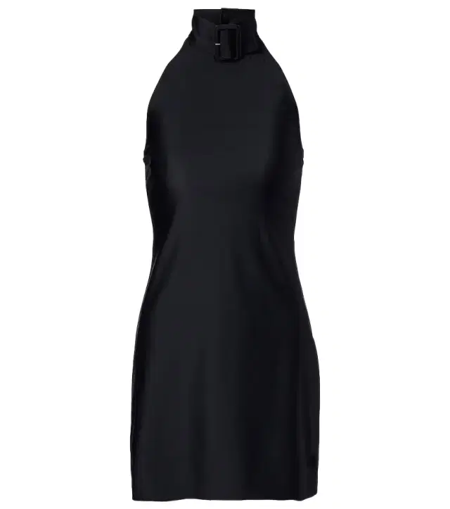 Courreges Courrèges Buckle-detail jersey minidress