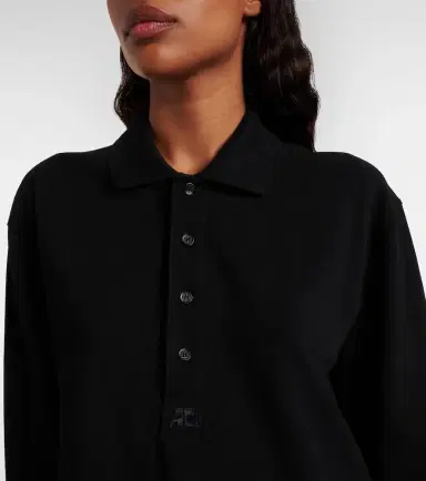 Courrèges Courrèges Cotton jersey polo sweater | Thumbnail 5