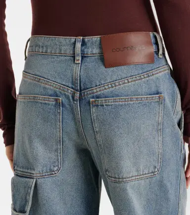 Courreges Courrèges Logo wide-leg jeans | Thumbnail 2