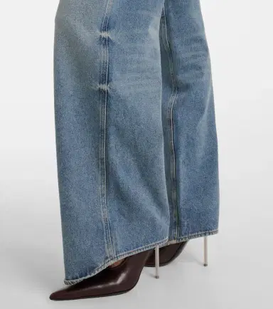 Courreges Courrèges Logo wide-leg jeans | Thumbnail 7