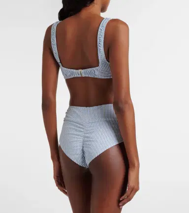 Montce Striped high-rise bikini bottoms | Thumbnail 3