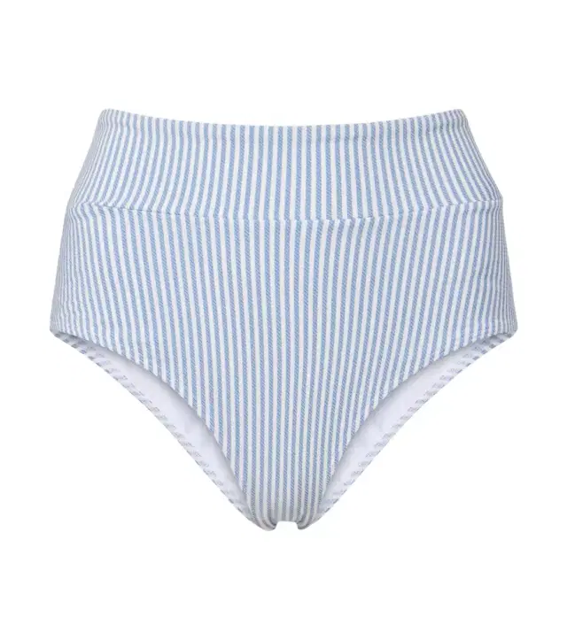 Montce Striped high-rise bikini bottoms