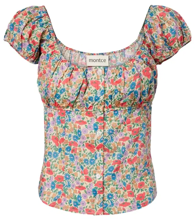 Millie floral cotton top