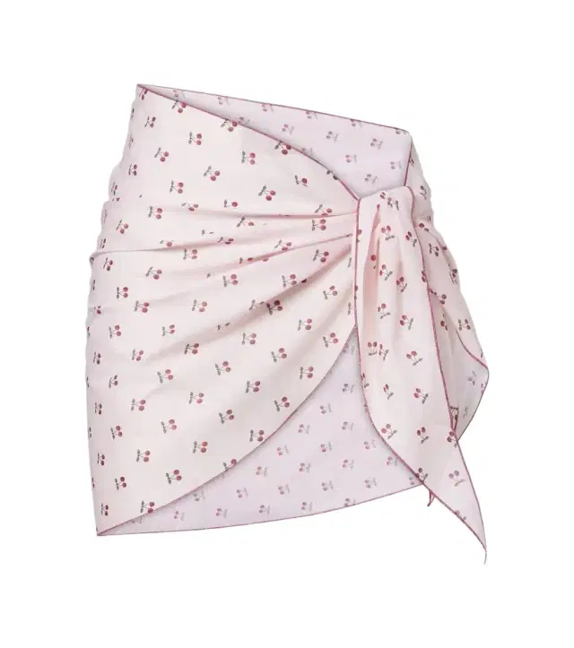 Montce Cherries cotton beach cover-up