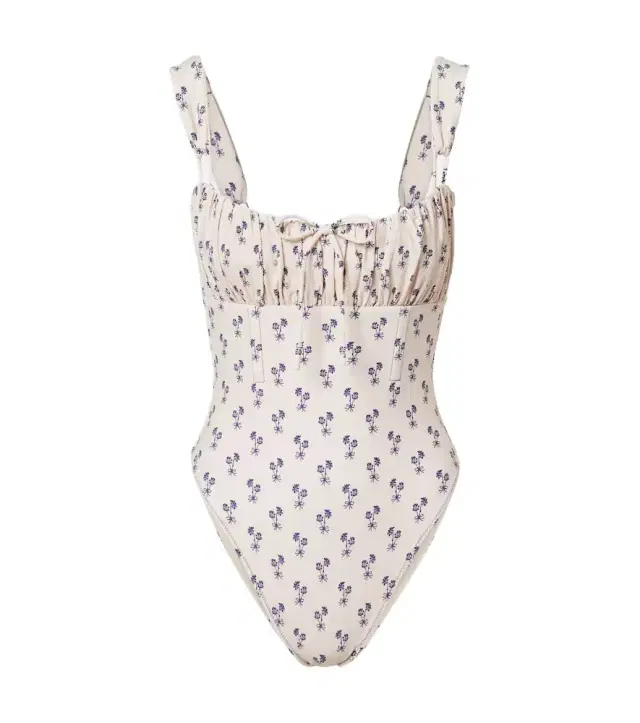 Cynthia floral ruffled swimsuit