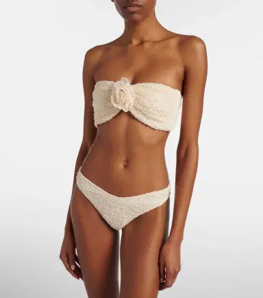 Montce Rosa floral-appliqué bandeau bikini top | Thumbnail 2