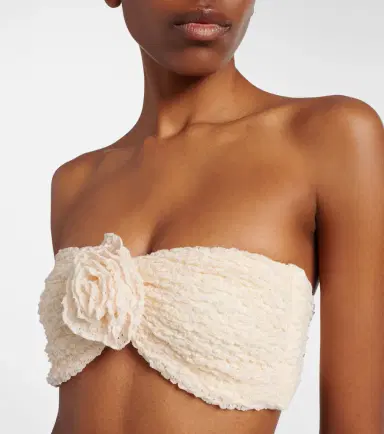 Montce Rosa floral-appliqué bandeau bikini top | Thumbnail 3