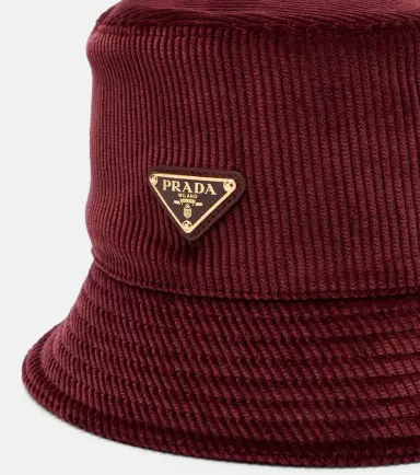 Prada Cotton corduroy bucket hat | Thumbnail 2